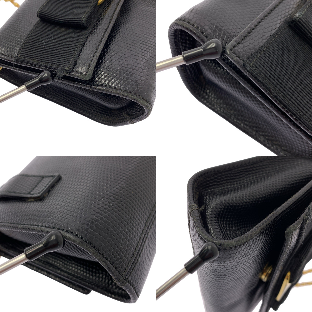 Salvatore Ferragamo / サルヴァトーレフェラガモ ヴァラ リボン チェーンショルダーバッグ