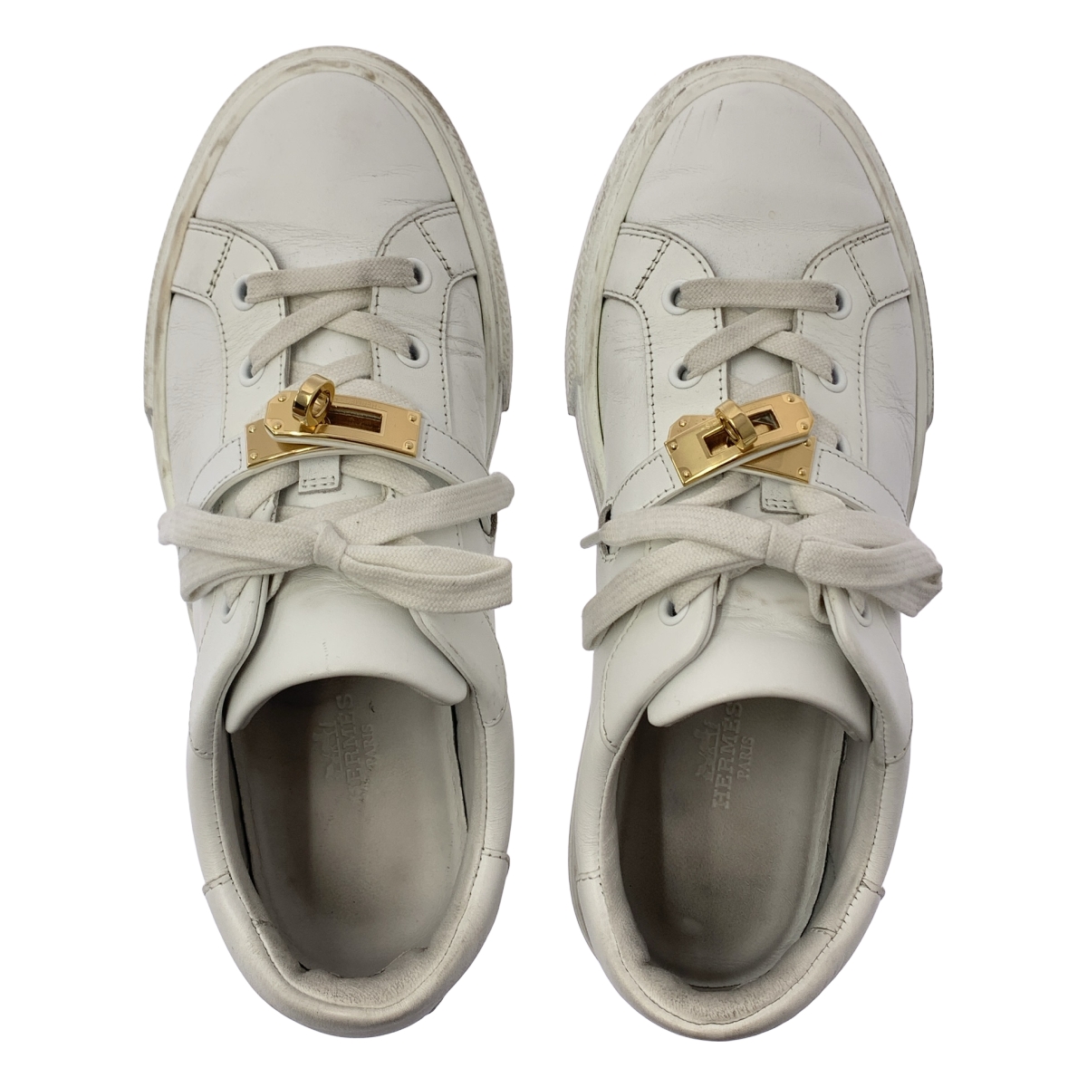 HERMES / エルメス DAY デイ / ターンロック ローカットスニーカー