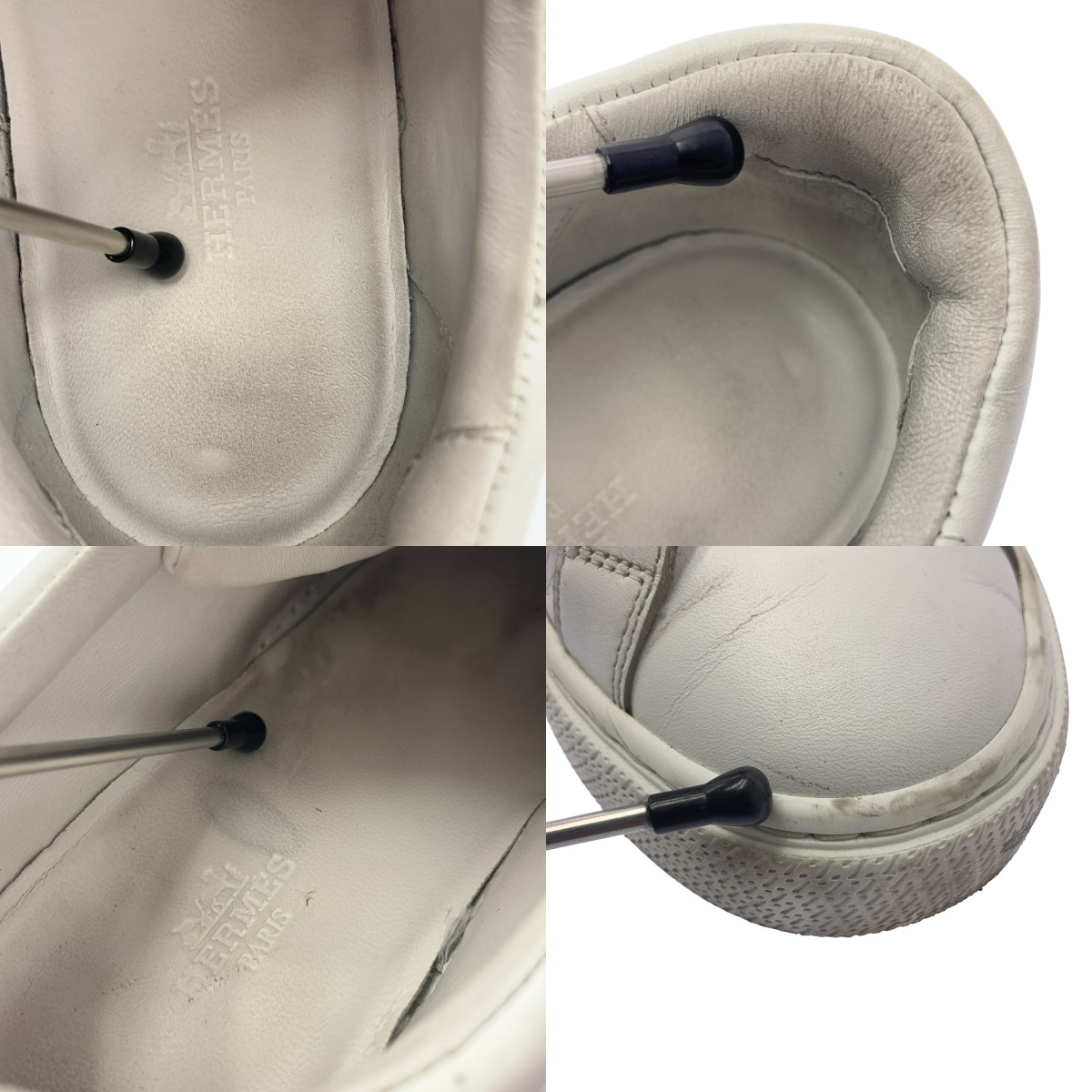 HERMES / エルメス DAY デイ / ターンロック ローカットスニーカー