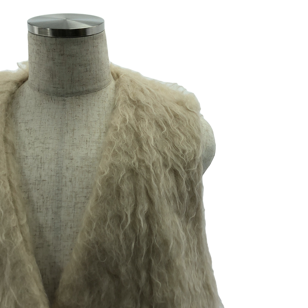 OUAT / オーユーエーティー モヘヤ混 ファー ベスト