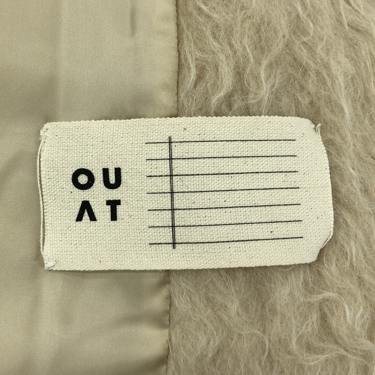 OUAT / オーユーエーティー モヘヤ混 ファー ベスト