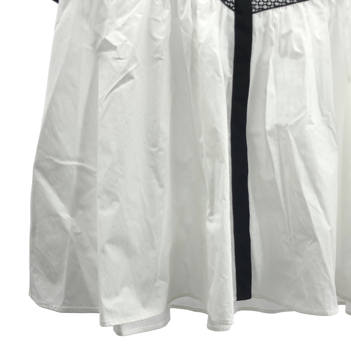 UNITED ARROWS / ユナイテッドアローズ エンブロイダリー コンビ ショートスリーブ ブラウス