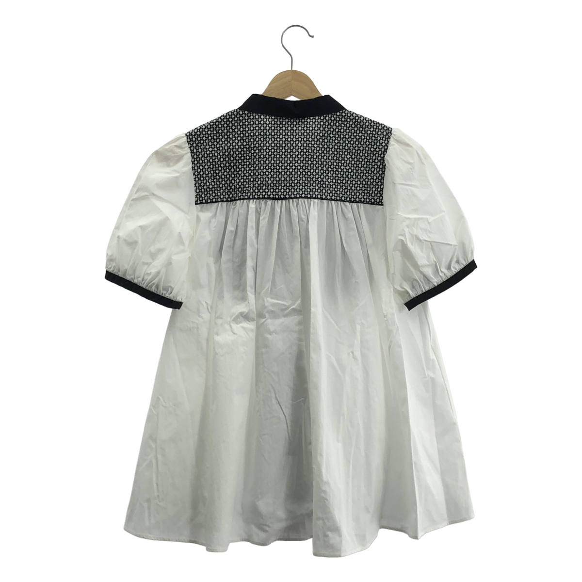 UNITED ARROWS / ユナイテッドアローズ エンブロイダリー コンビ ショートスリーブ ブラウス