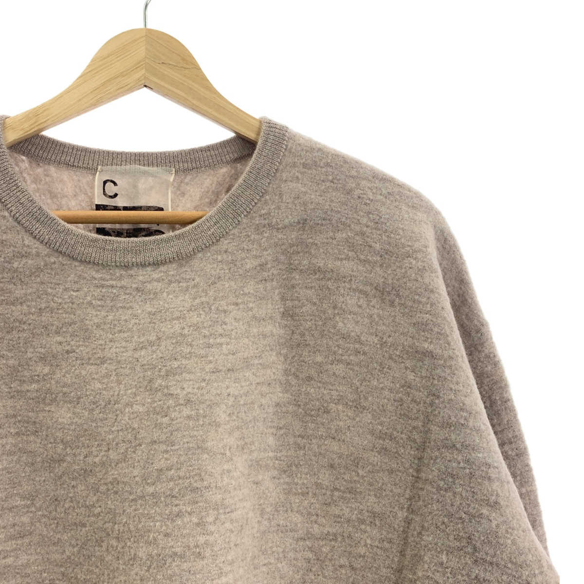 Chaos / カオス ウール クルーネック スリット ニット セーター