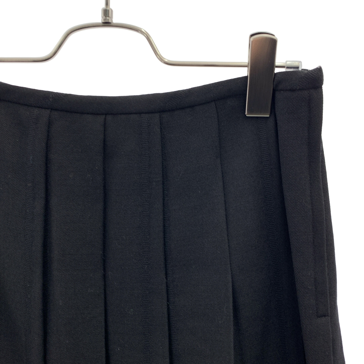 COMME des GARCONS / コムデギャルソン ウール ベロア切替 プリーツスカート