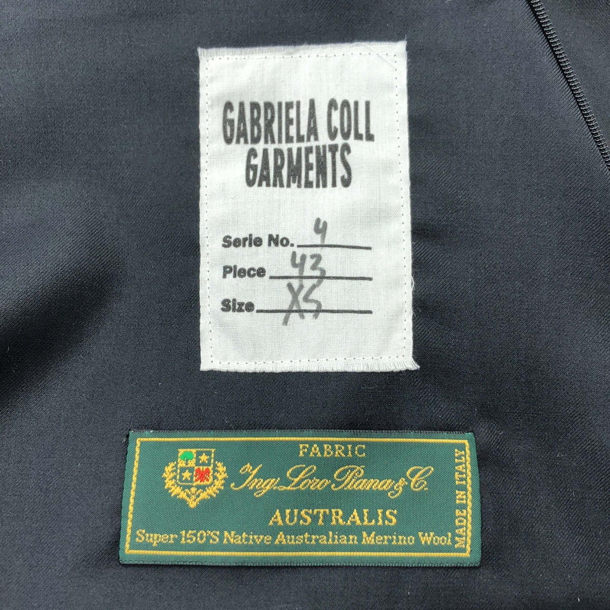 GABRIELA COLL GARMENTS / ガブリエラコールガーメンツ Series No.4 Loro Piana wool / カットオフ ロングスカート