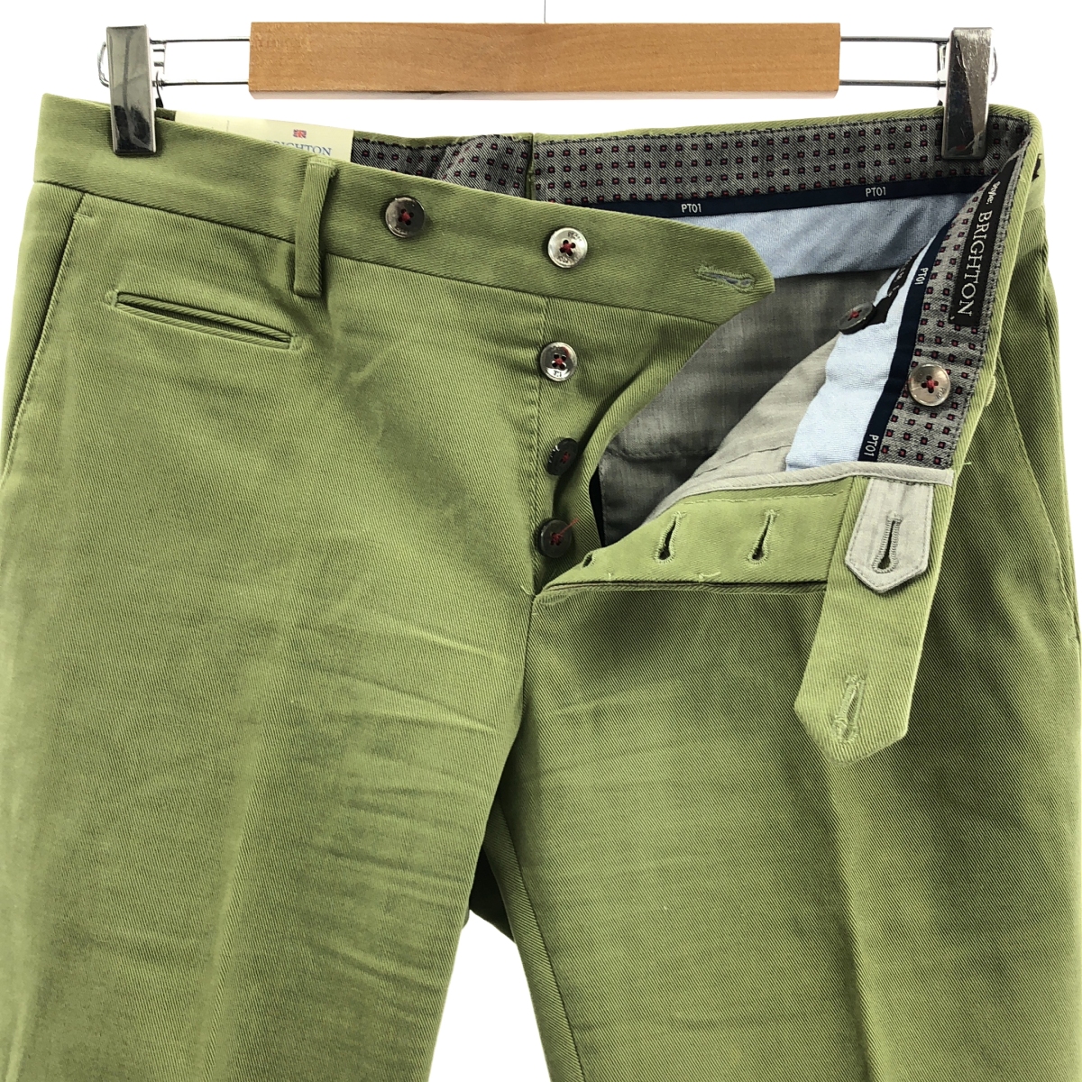 PT01 / ピーティーゼロウーノ BEAMS F別注 BRIGHTON SUPER SLIM FIT ストレッチコットン パンツ