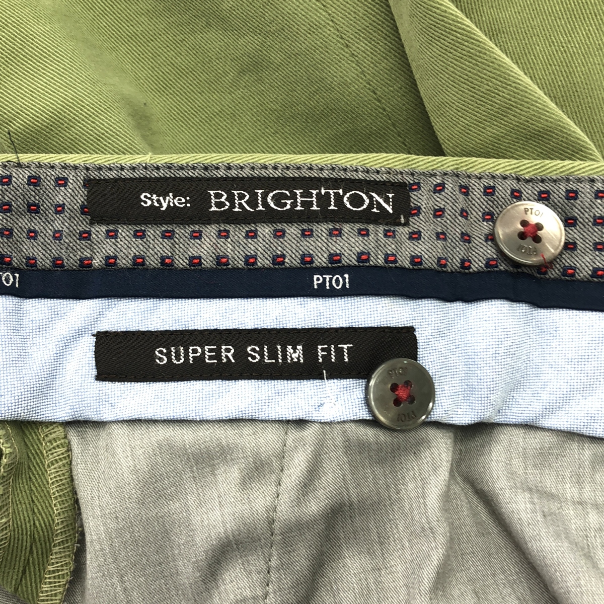 PT01 / ピーティーゼロウーノ BEAMS F別注 BRIGHTON SUPER SLIM FIT ストレッチコットン パンツ