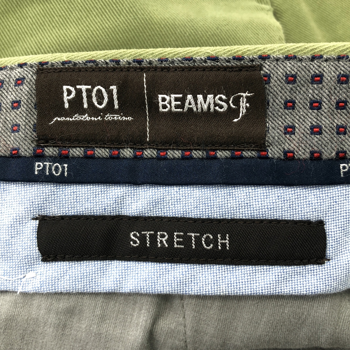 PT01 / ピーティーゼロウーノ BEAMS F別注 BRIGHTON SUPER SLIM FIT ストレッチコットン パンツ