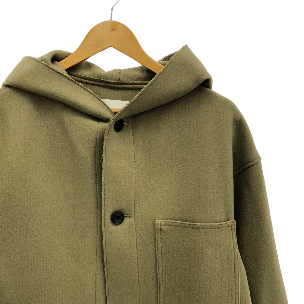 HYKE / ハイク MELTON HOODED WORK COAT メルトン フーデッド ワーク コート