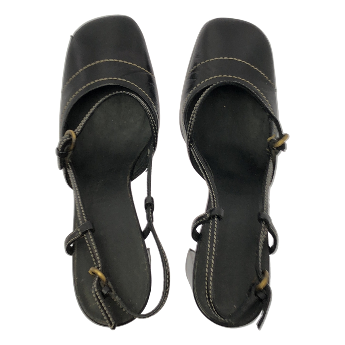 miu miu / ミュウミュウ メリージェーン ステッチ パンプス