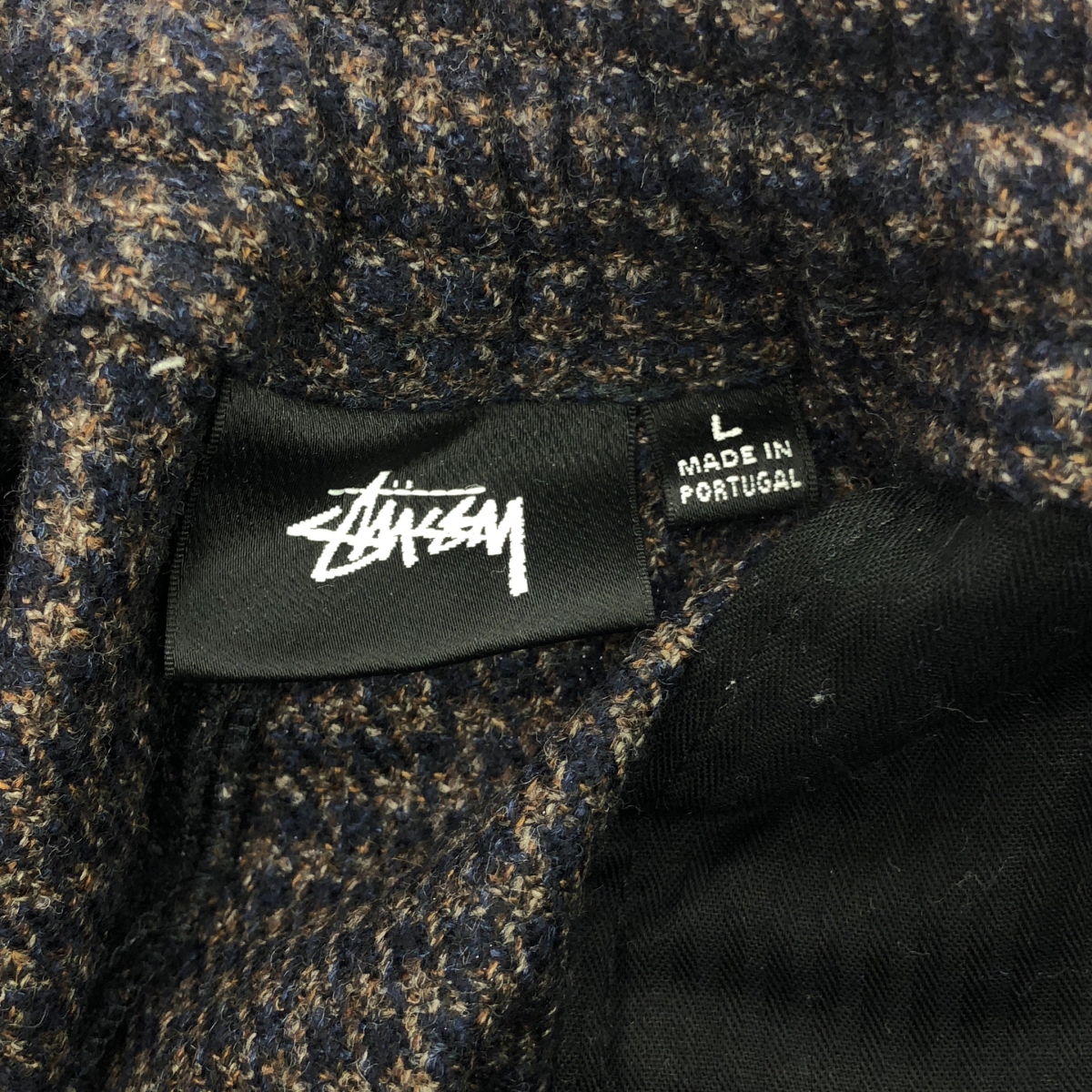 STUSSY / ステューシー ×Loro Piana / ロロピアーナ WOOL/SILK Houndstooth Bryan Pants 千鳥柄 ブライアン パンツ