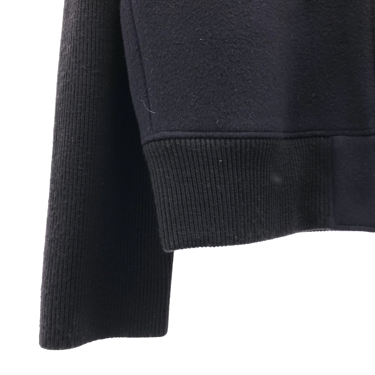 OVERCOAT / オーバーコート Collarless Zip-Up Blouson ウール ジップ ジャケット