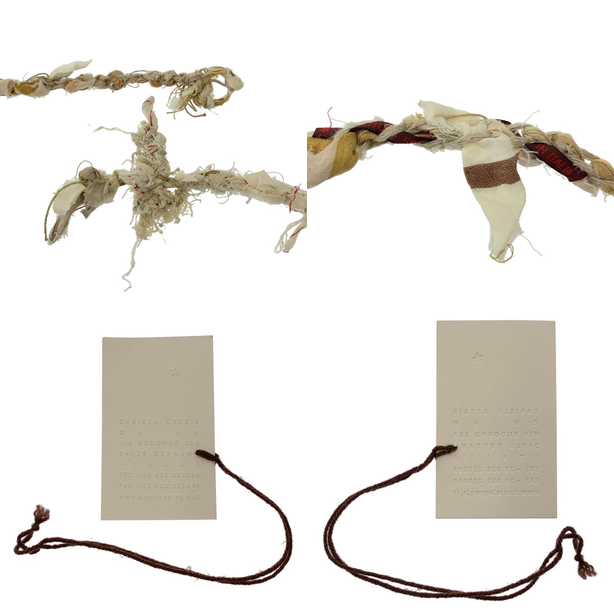 DANIELA GREGIS / ダニエラグレジス 裂き編み ロング ネックレス アクセサリー