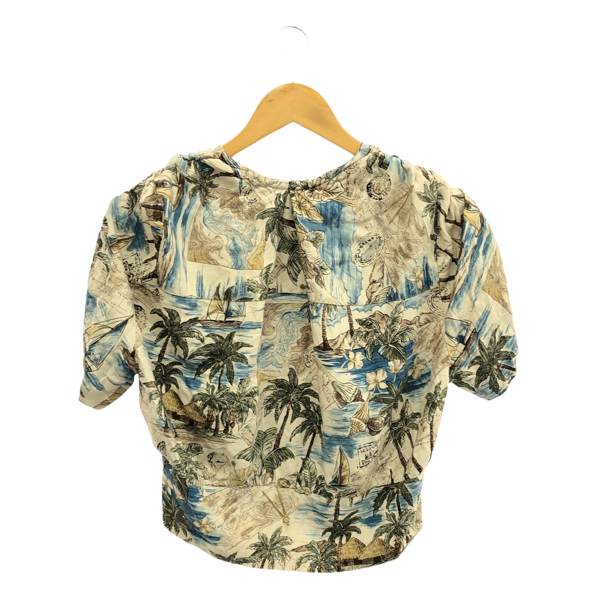 77 circa / ナナナナサーカ 総柄 リメイク シャツ ブラウス