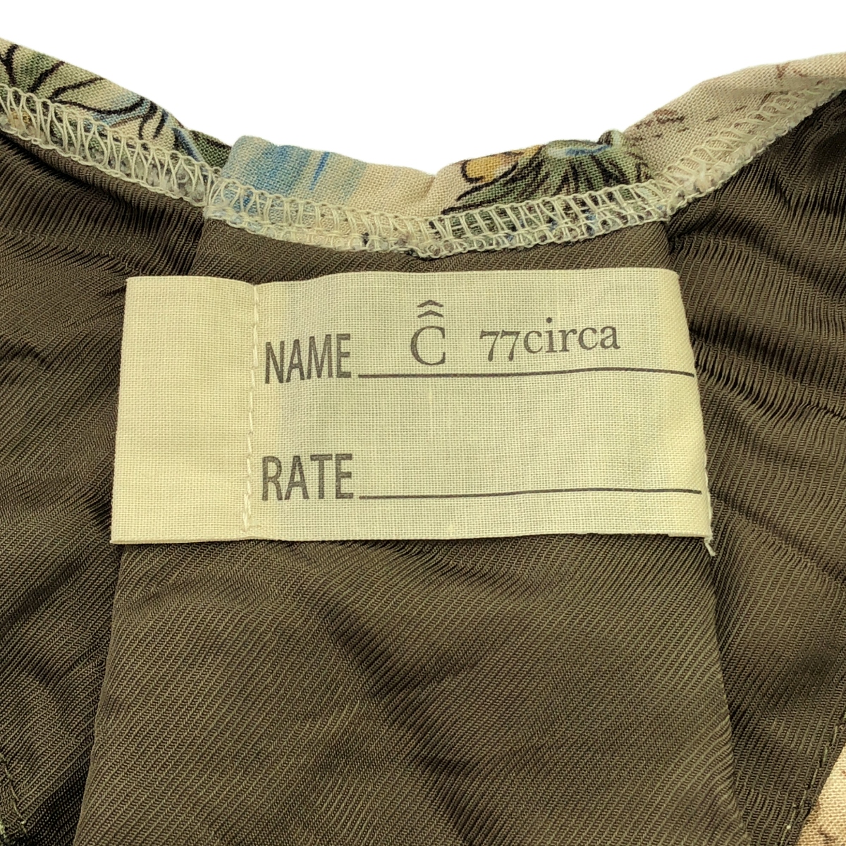 77 circa / ナナナナサーカ 総柄 リメイク シャツ ブラウス