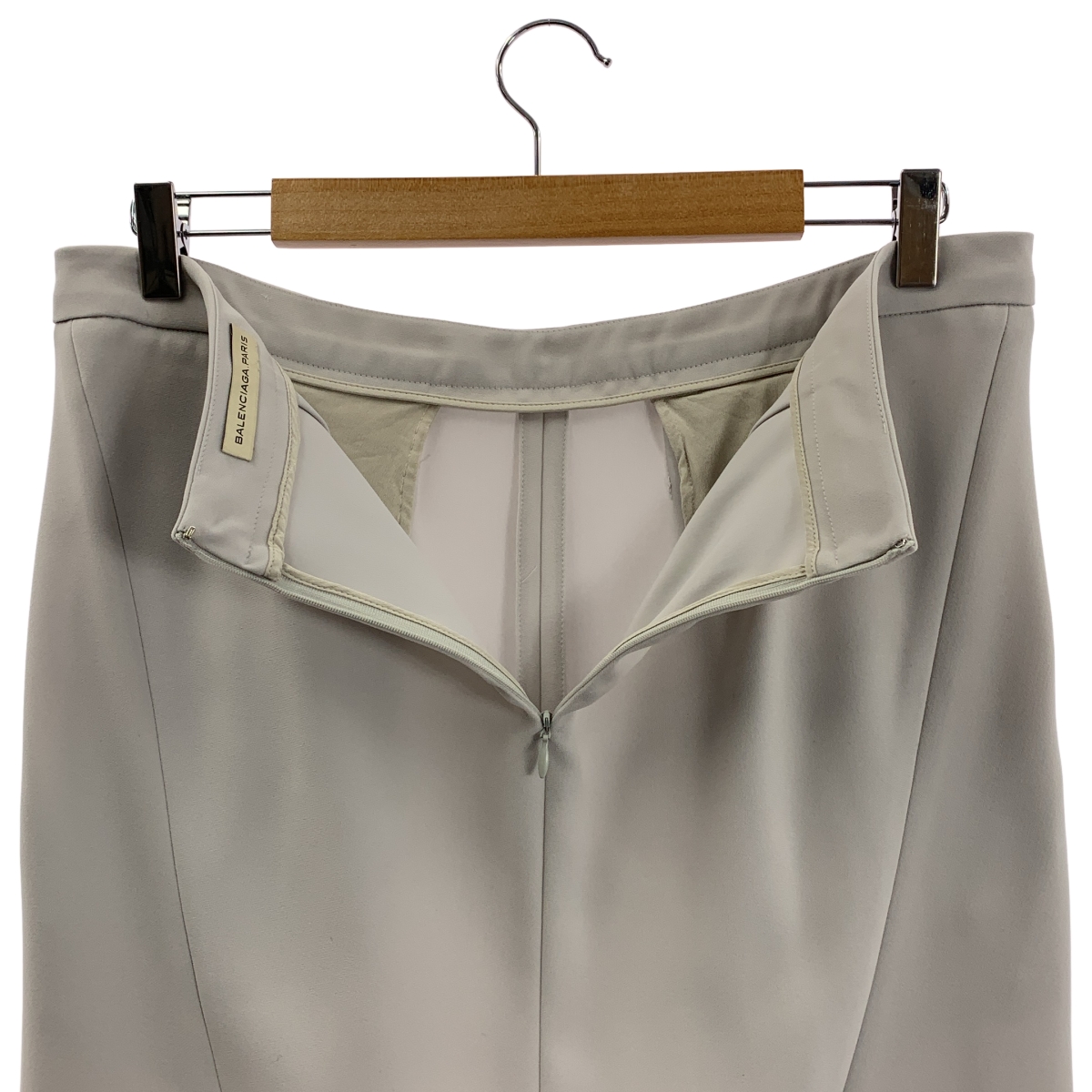 BALENCIAGA / バレンシアガ バックジップ タック スカート