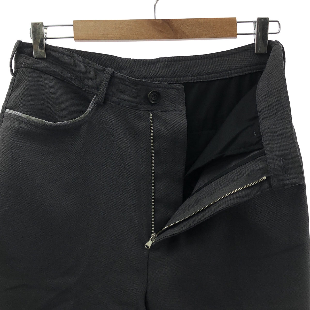 Kiko Kostadinov / キココスタディノフ OHNE K-DART TROUSER ポリエステル ウール 立体裁断 フレア トラウザー パンツ