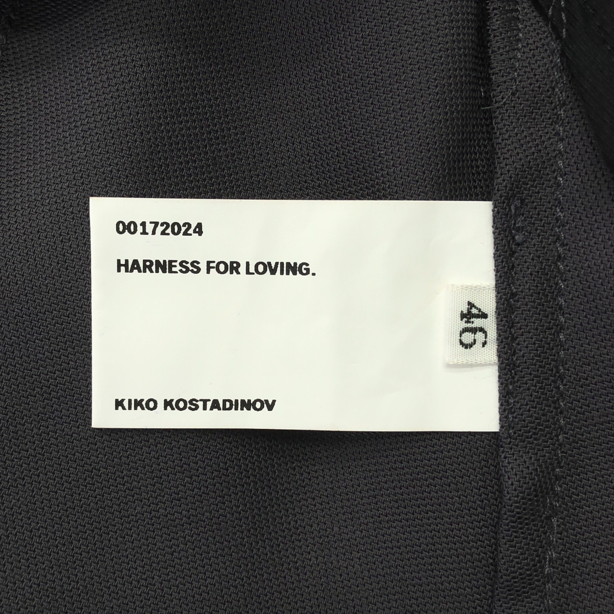 Kiko Kostadinov / キココスタディノフ OHNE K-DART TROUSER ポリエステル ウール 立体裁断 フレア トラウザー パンツ