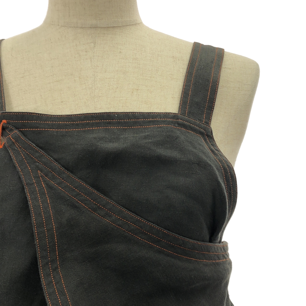 JUN MIKAMI / ジュンミカミ リネンエプロンコンビネゾン オールインワン