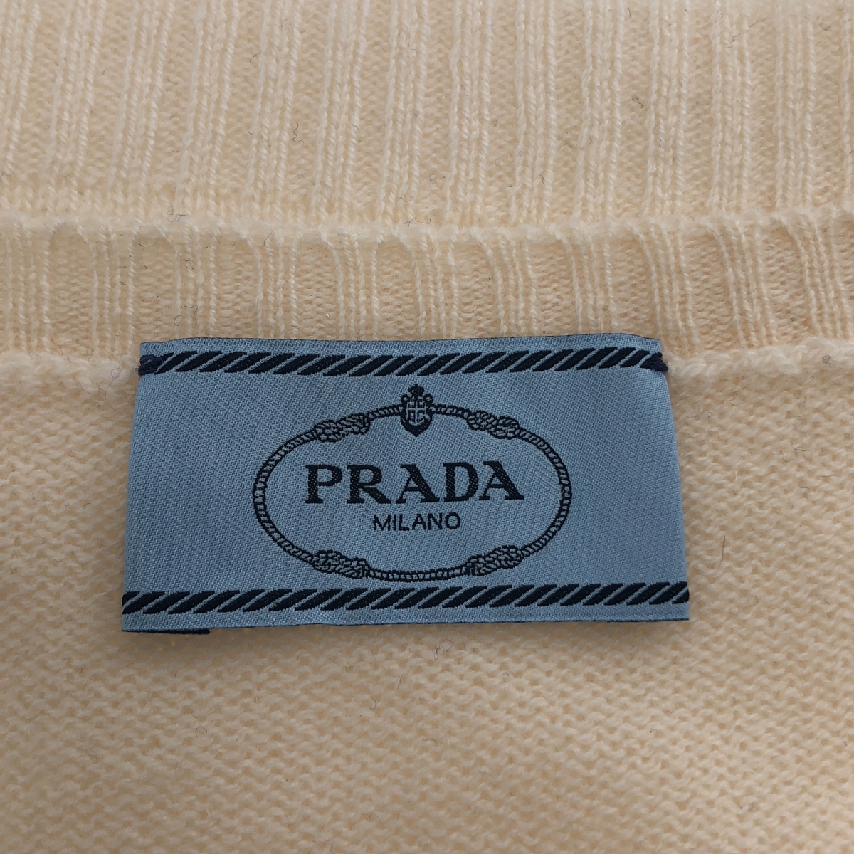 PRADA / プラダ サイドスリット プルオーバー ニット