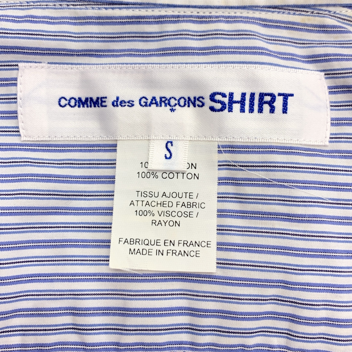 COMME des GARCONS SHIRT / コムデギャルソンシャツ コットン パッチワーク シャツ