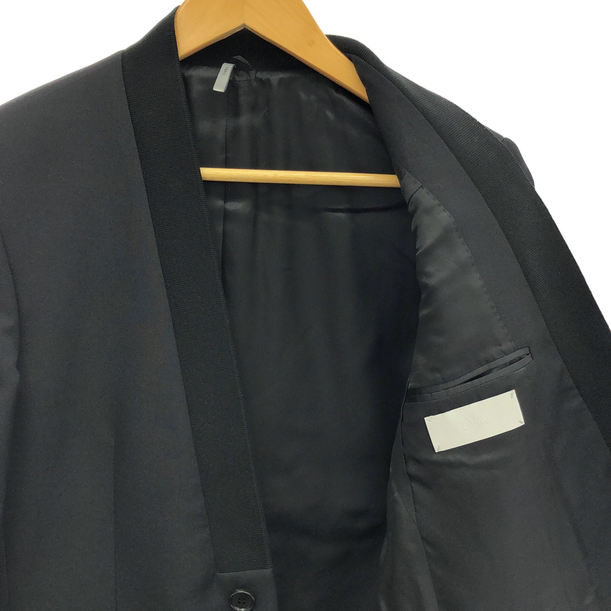 Dior / ディオール リブカラー 2B ウール ジャケット