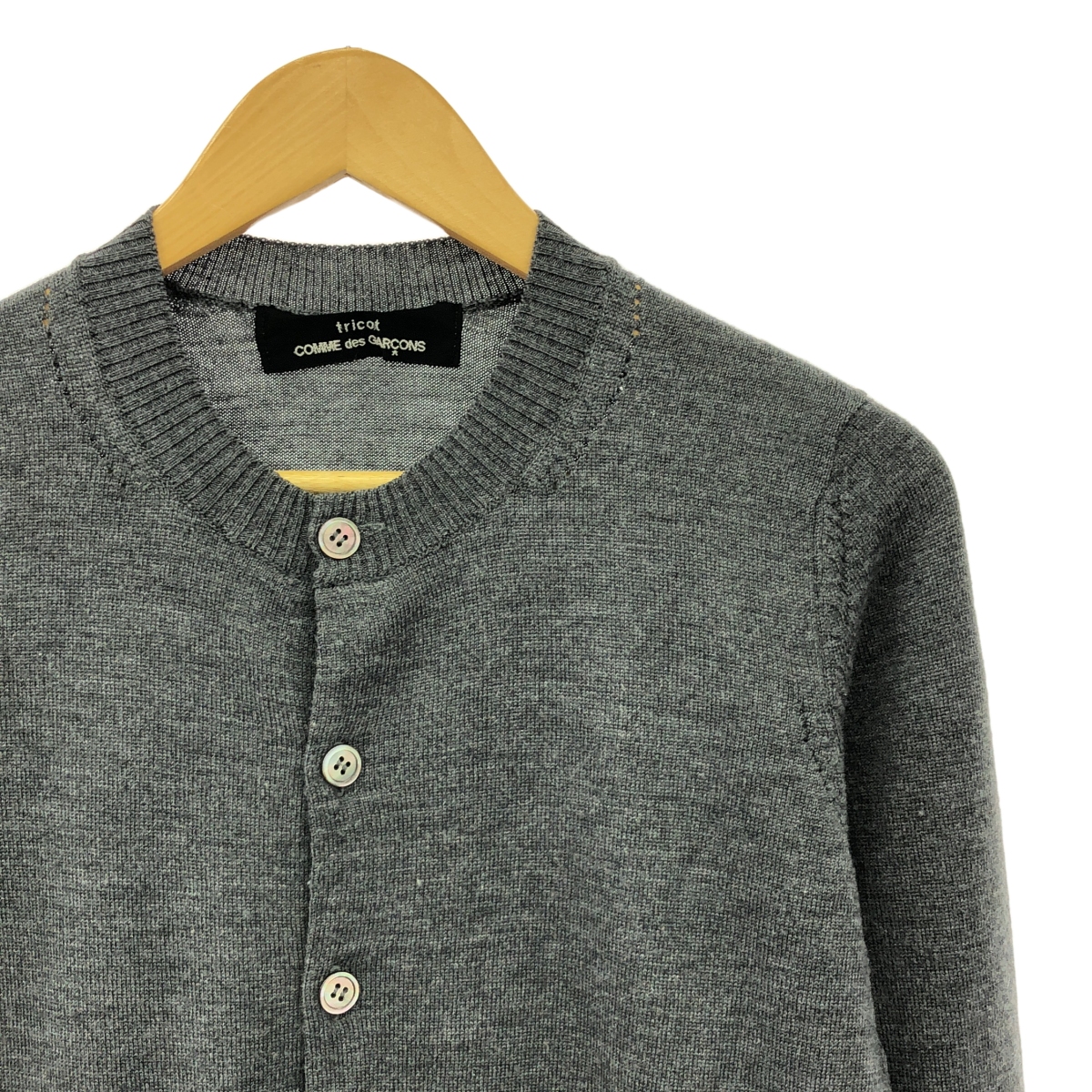 tricot COMME des GARCONS / トリココムデギャルソン ウール ロング ニットカーディガン