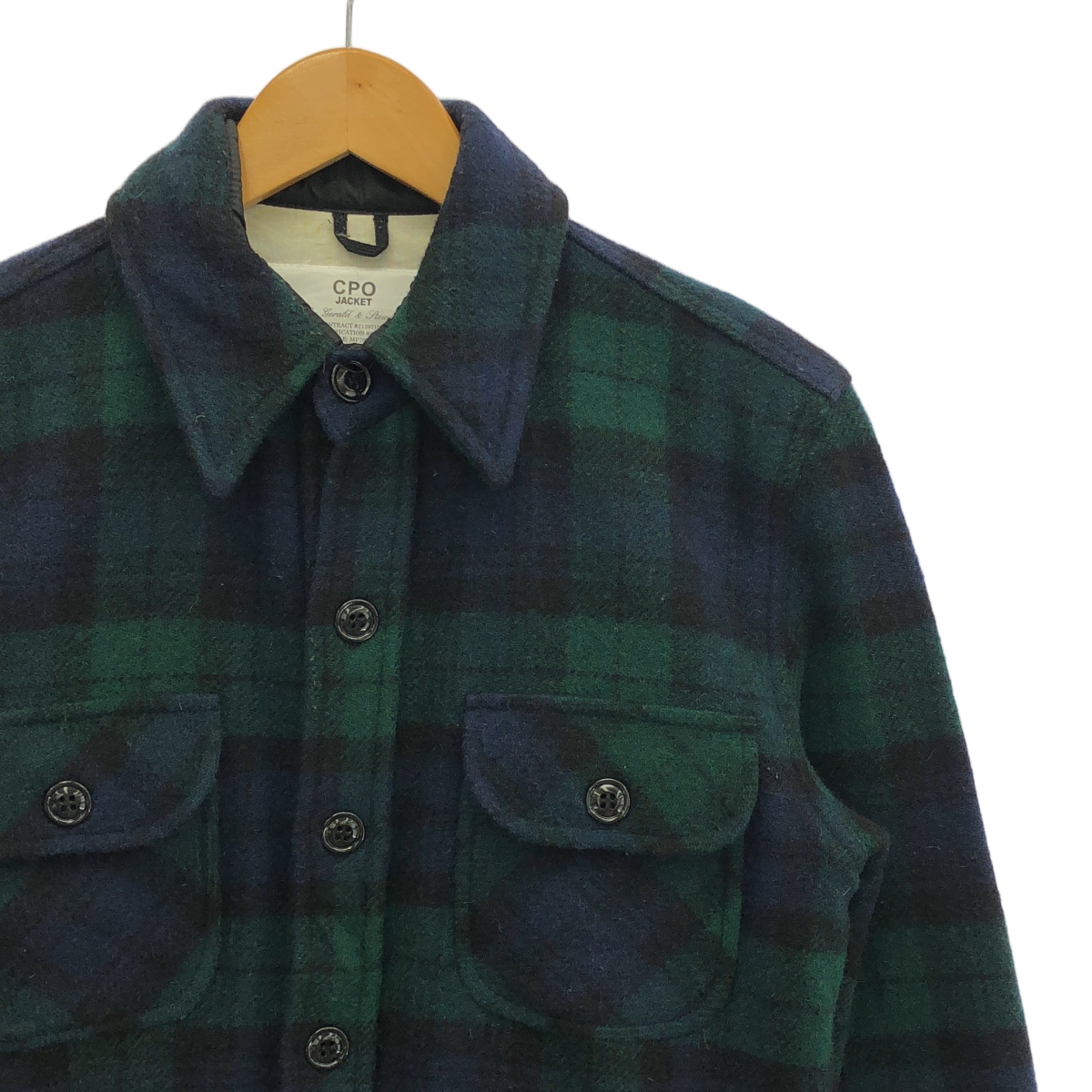 FIDELITY / フィデリティ ブラックウォッチ チェック ウール CPO ジャケット