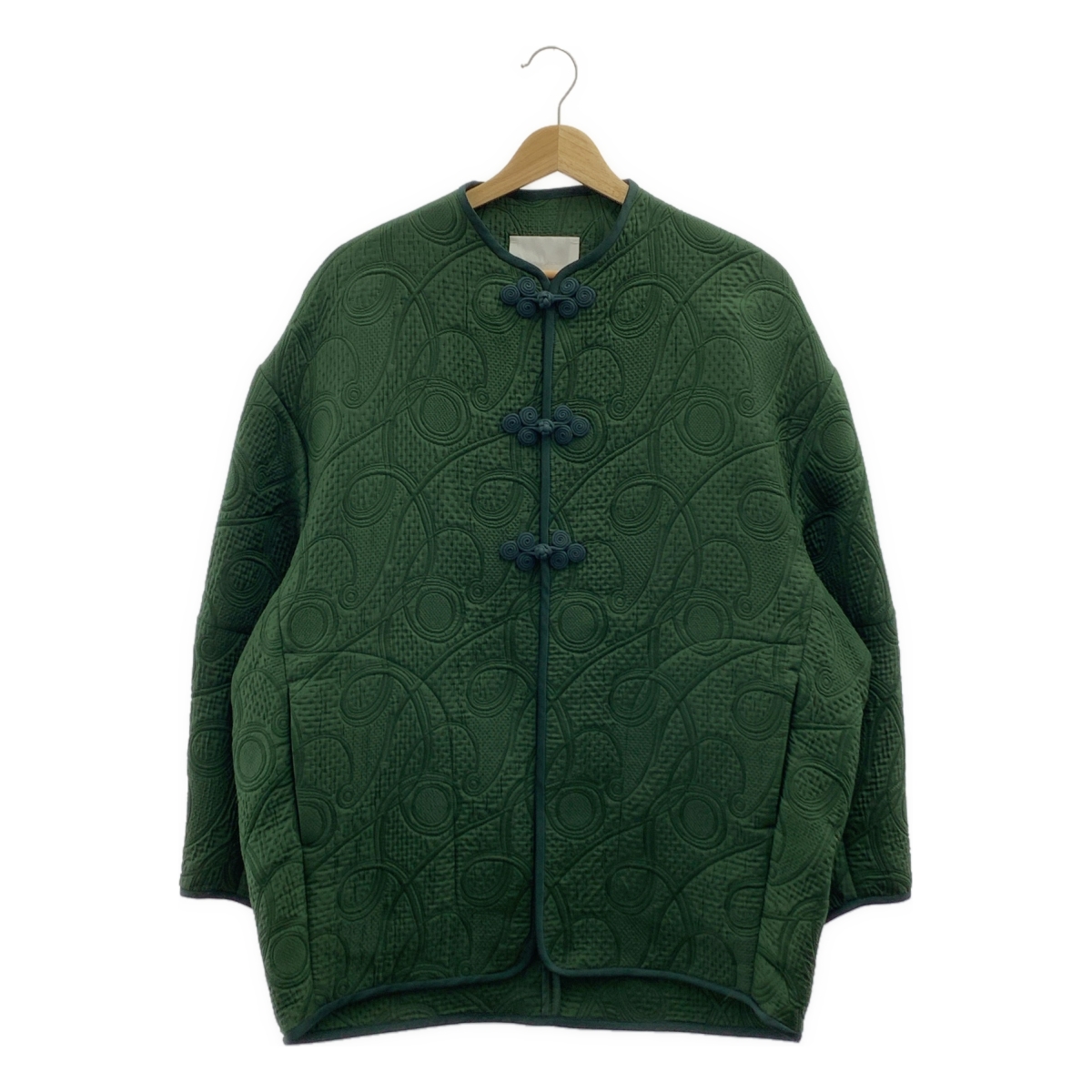 Mame Kurogouchi / マメクロゴウチ Jomon Arabesque Triple Layer Jacquard Jacket / ジャガード オーバー チャイナ ジャケット