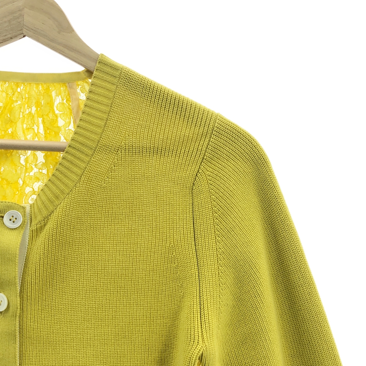 sacai / サカイ コットン レース ニット カーディガン