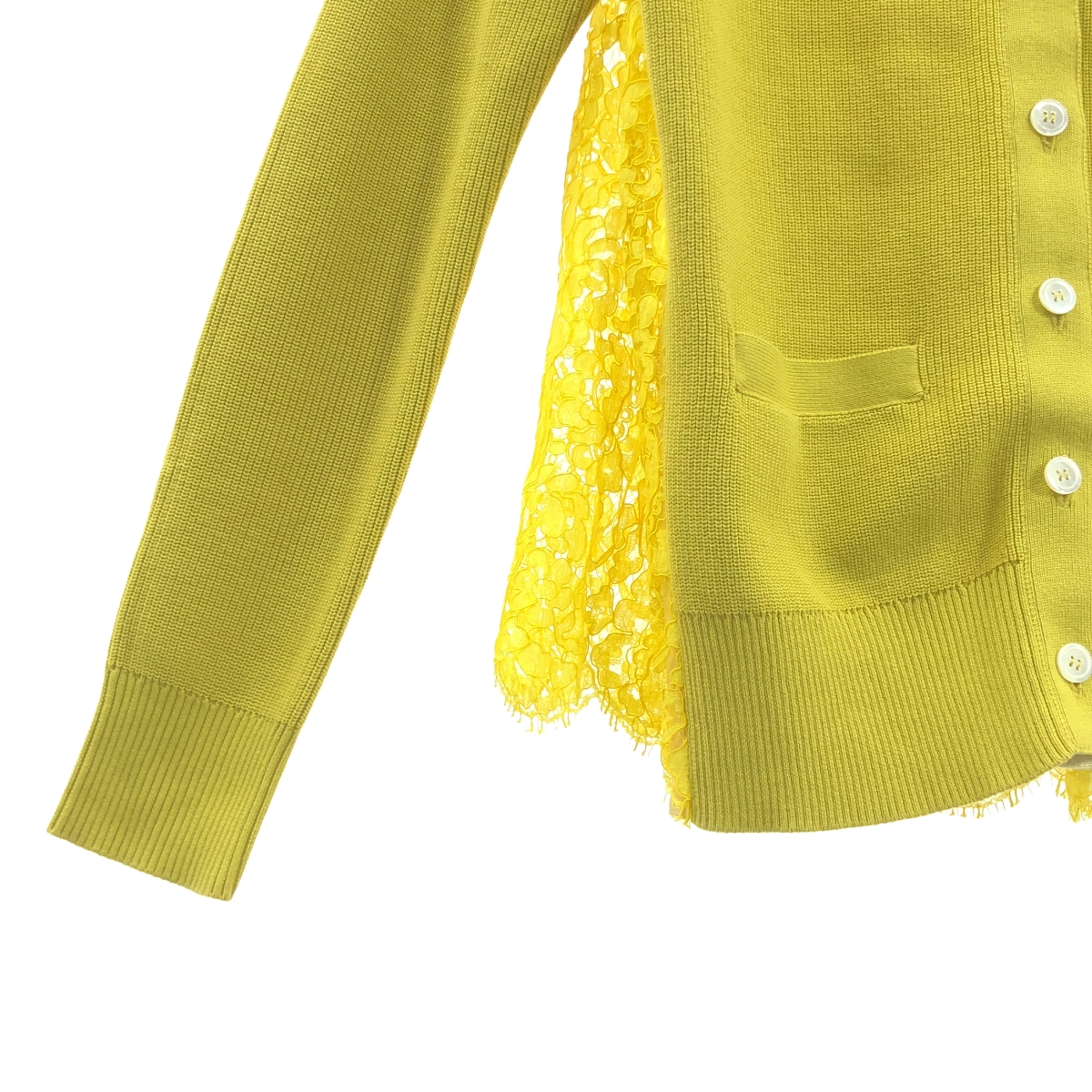 sacai / サカイ コットン レース ニット カーディガン