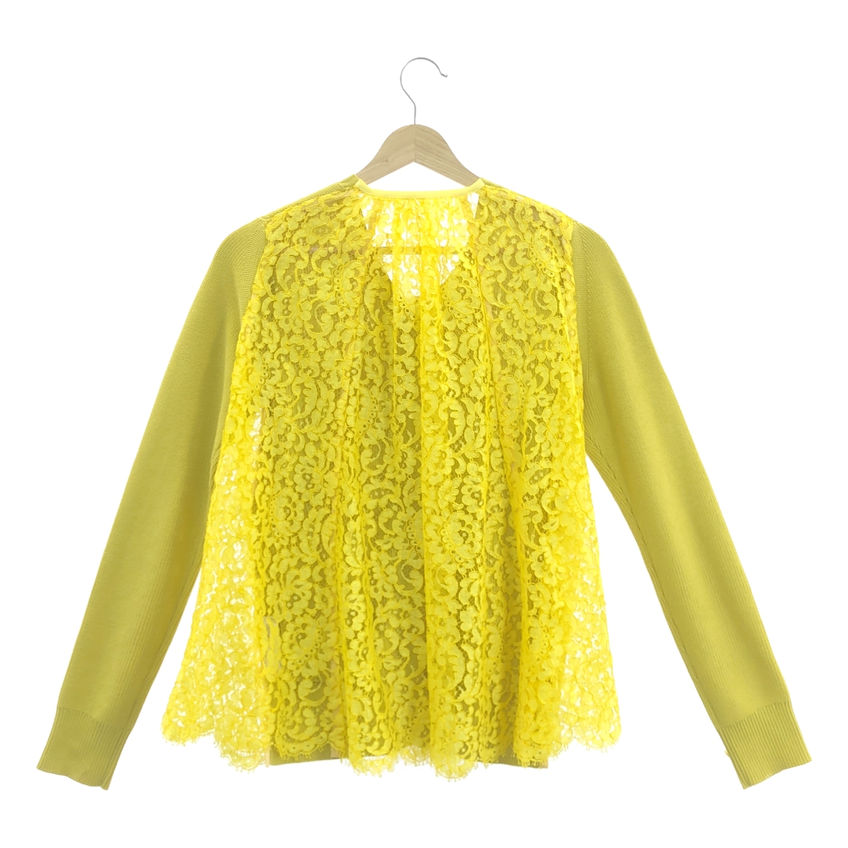 sacai / サカイ コットン レース ニット カーディガン