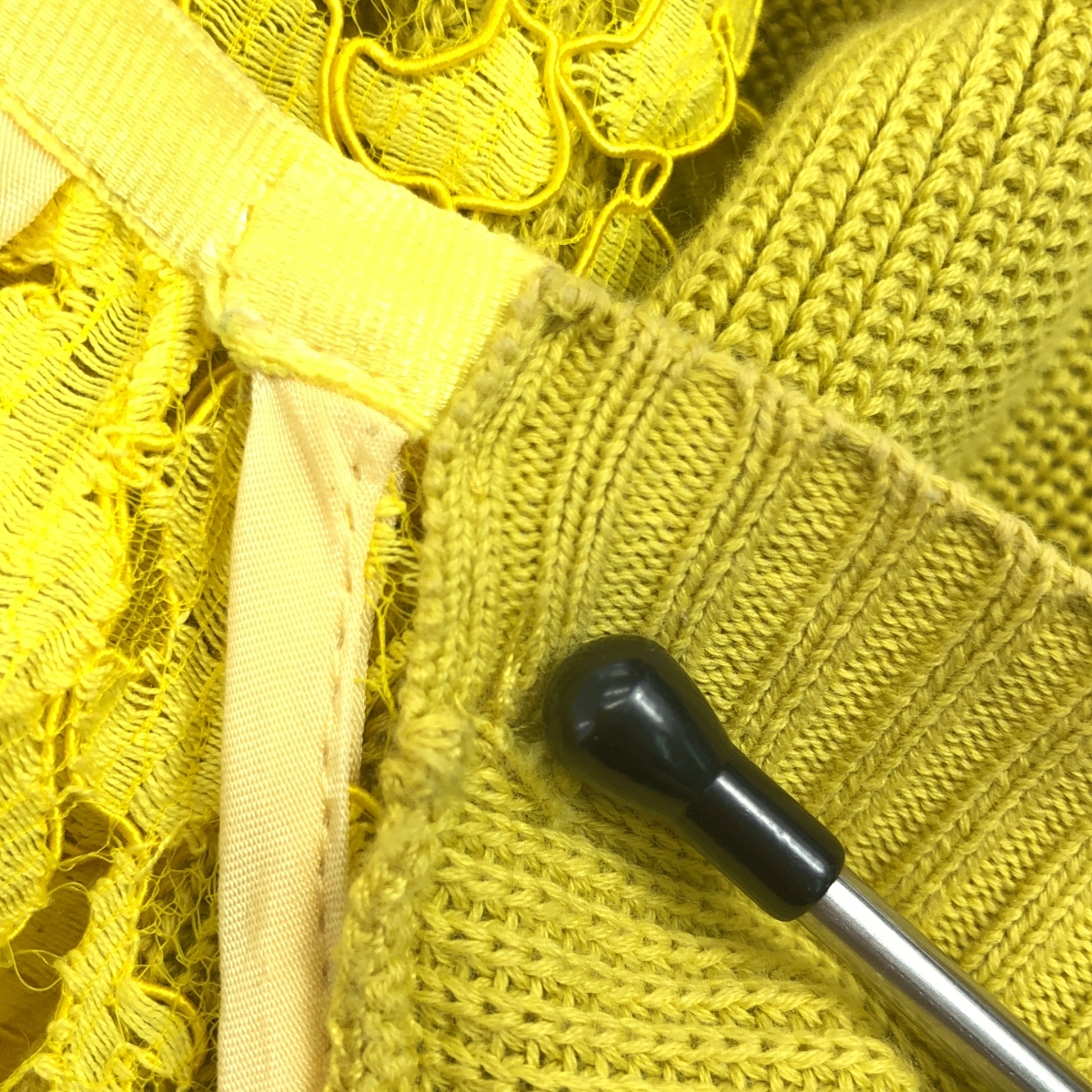 sacai / サカイ コットン レース ニット カーディガン