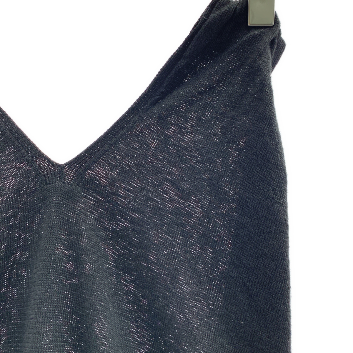 その他 リネン ノースリーブ ニット トップス