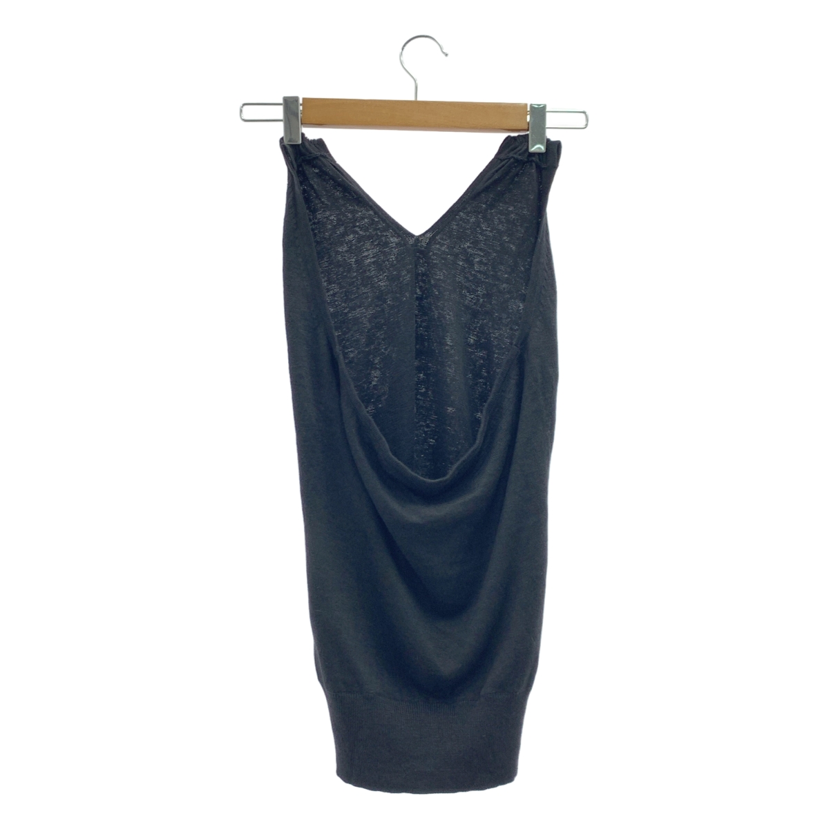 その他 リネン ノースリーブ ニット トップス