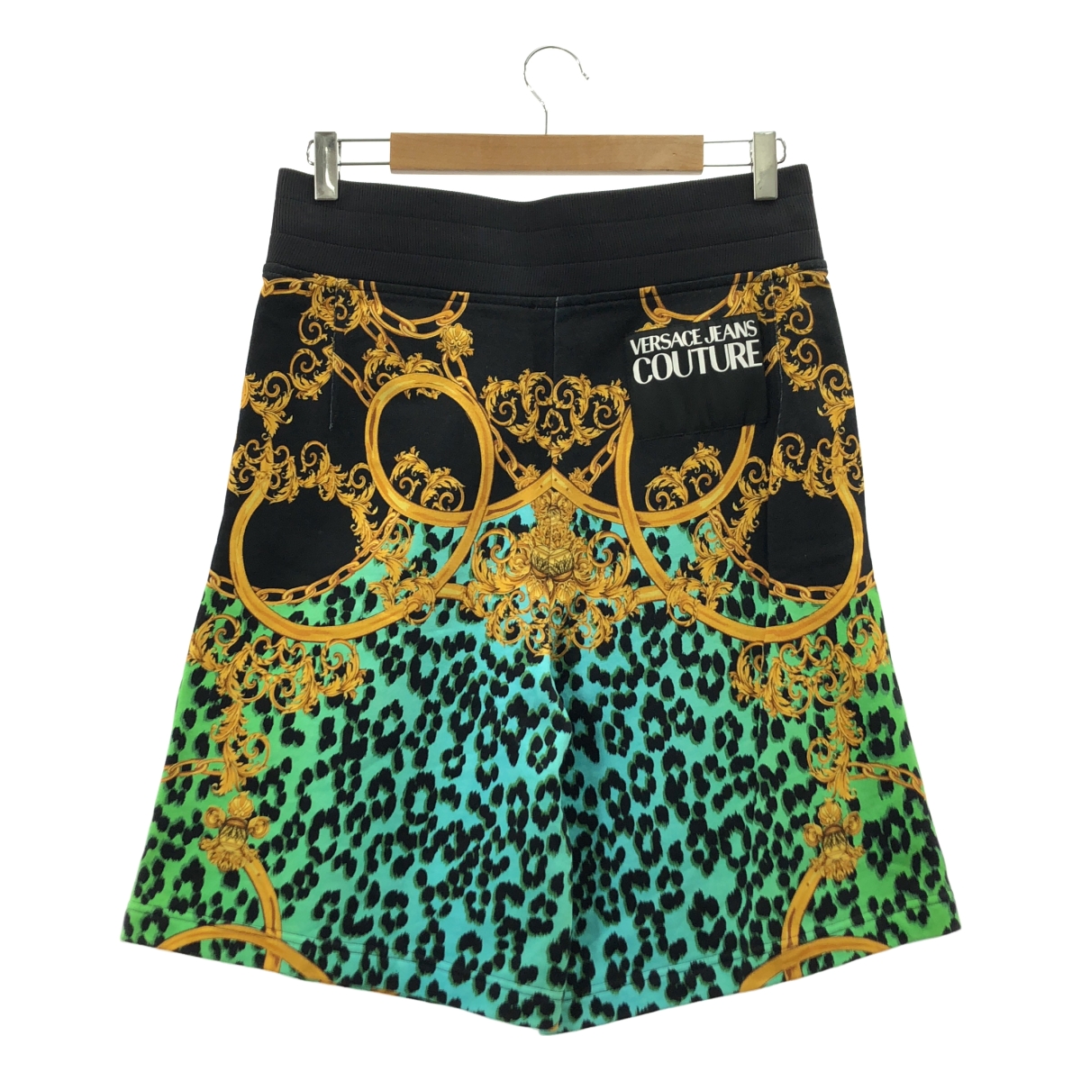 VERSACE / ヴェルサーチ JEANS COUTURE ジーンズクチュール / バロック レオパード スウェット ショートパンツ
