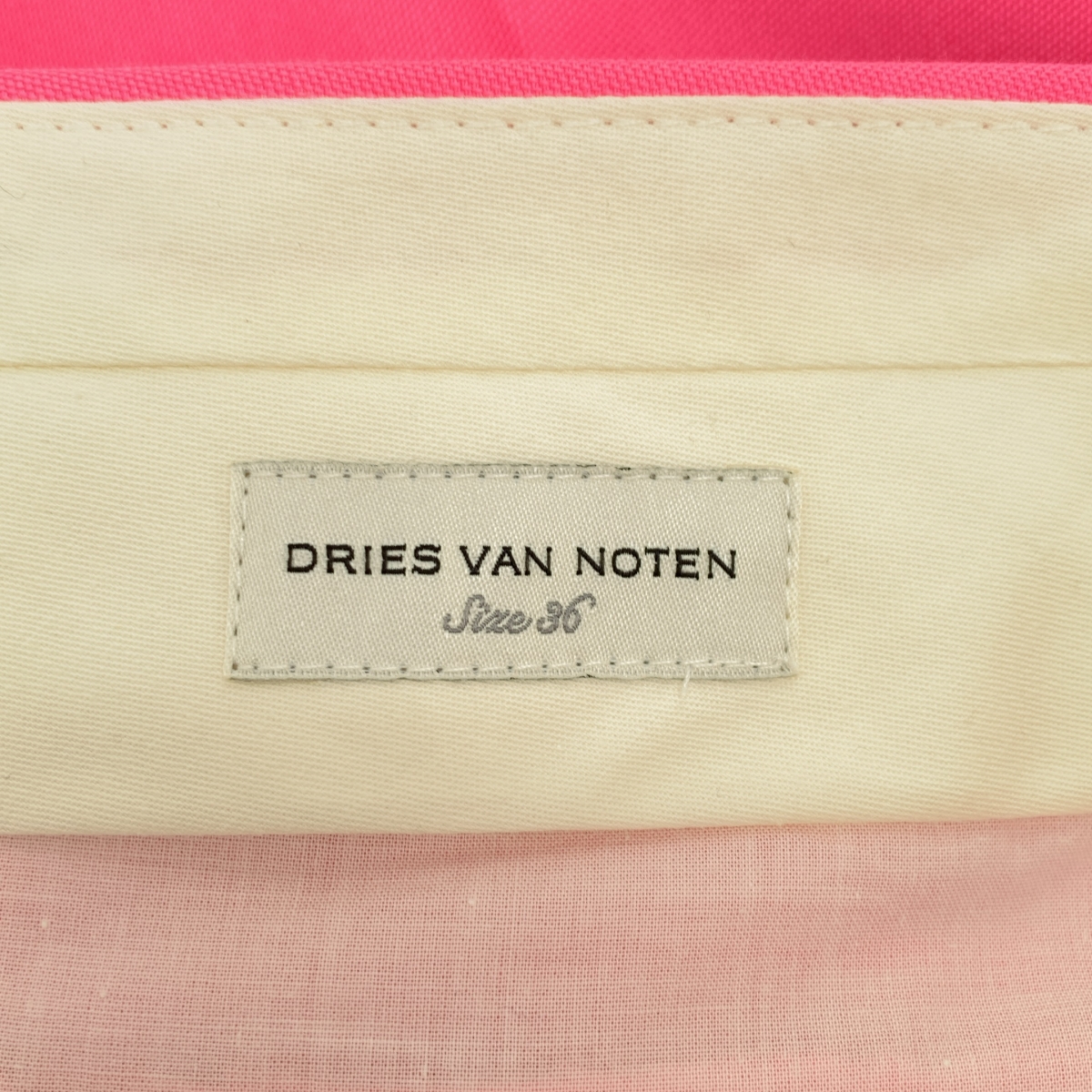 DRIES VAN NOTEN / ドリスヴァンノッテン ポリエステルウール 2タック スラックス パンツ
