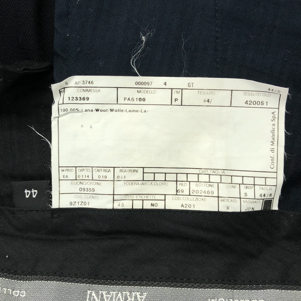 ARMANI COLLEZIONI / アルマーニコレツォーニ ウール スラックス