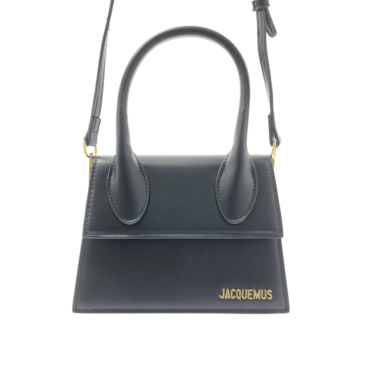 JACQUEMUS / ジャックムス Le Chiquito moyen / チキート モエン  2way ショルダー付き レザー ロゴ ハンドバッグ