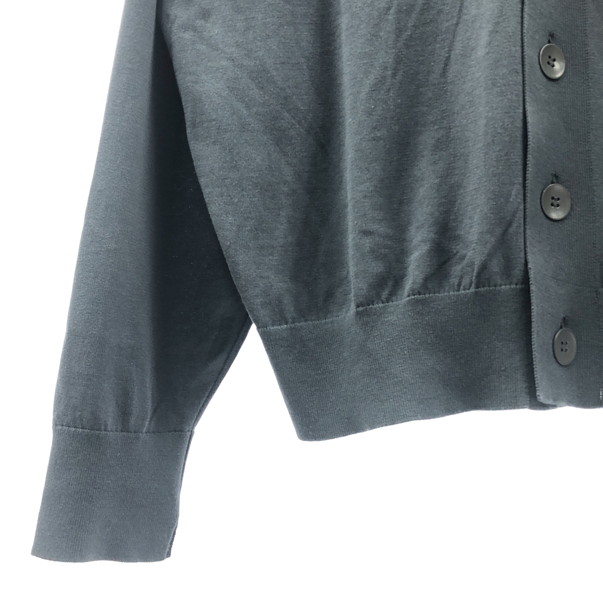 ATON / エイトン コットン Vネック カーディガン