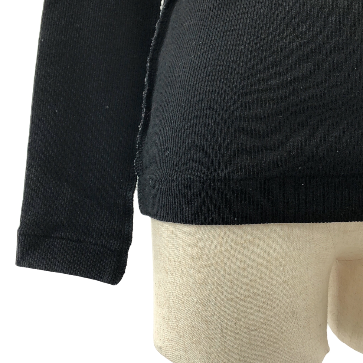 tricot COMME des GARCONS / トリココムデギャルソン ウール リブ デザイン タートルネック