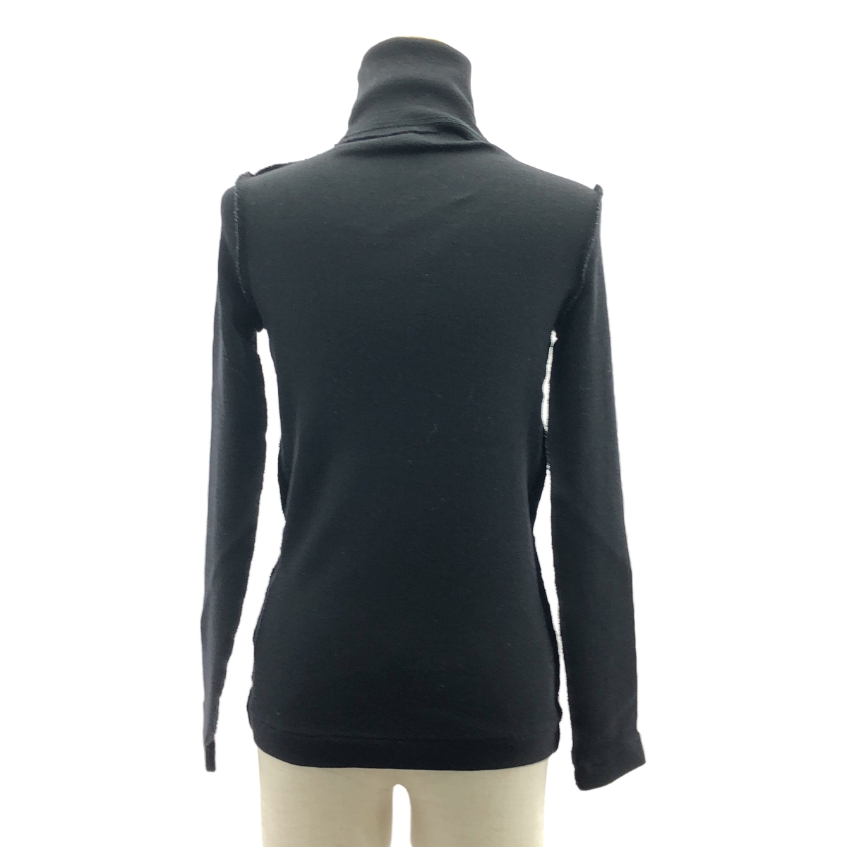 tricot COMME des GARCONS / トリココムデギャルソン ウール リブ デザイン タートルネック