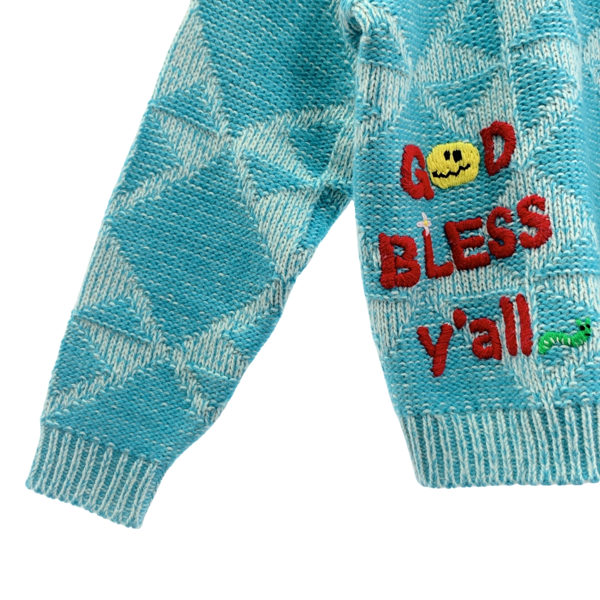 その他 Quilt Pattern Knit アルパカ混 キルト クルーネック ニット