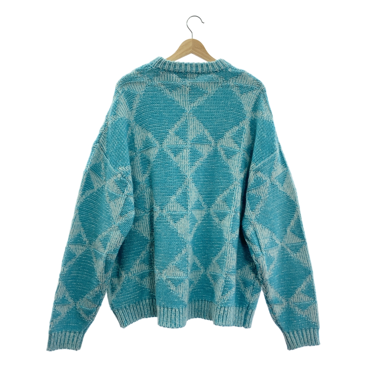 その他 Quilt Pattern Knit アルパカ混 キルト クルーネック ニット