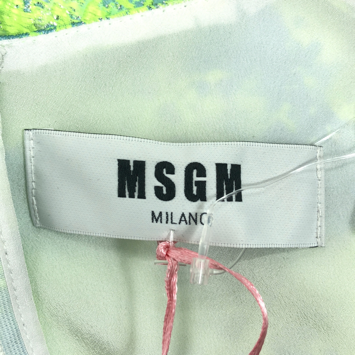 MSGM / エムエスジーエム ラメ ジャガード ノースリーブ ワンピース