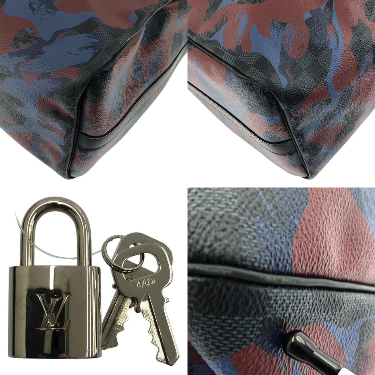 Louis Vuitton / ルイヴィトン DU1176 ダミエ カモフラージュ キーポル バンドリエール45 ボストンバッグ