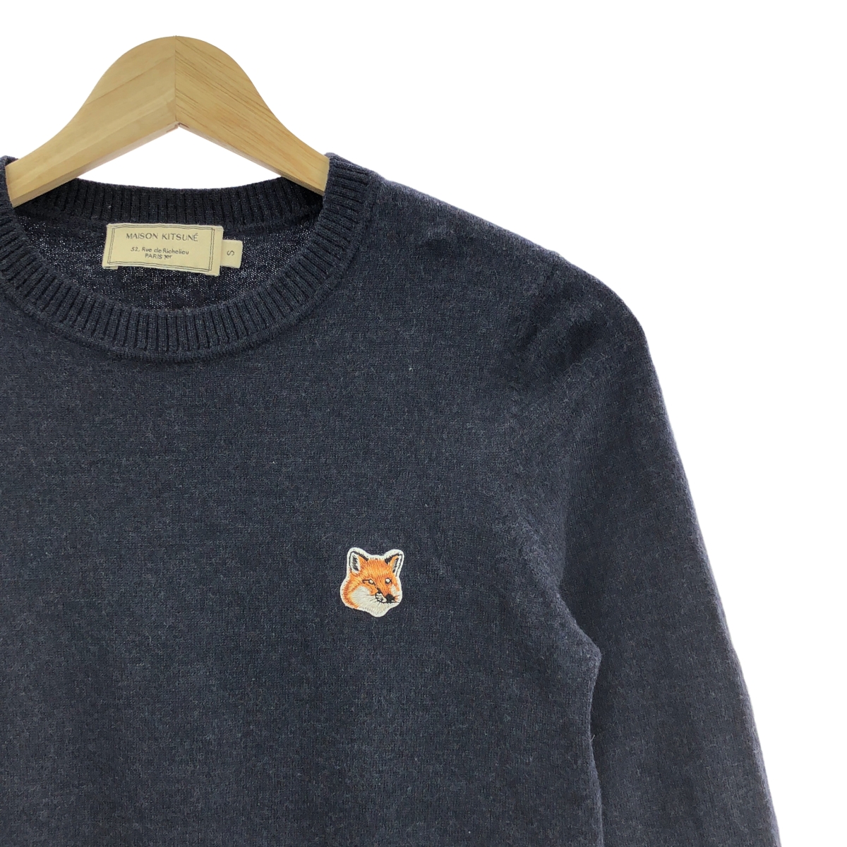 MAISON KITSUNE / メゾンキツネ ワッペン クルーネック ニット セーター