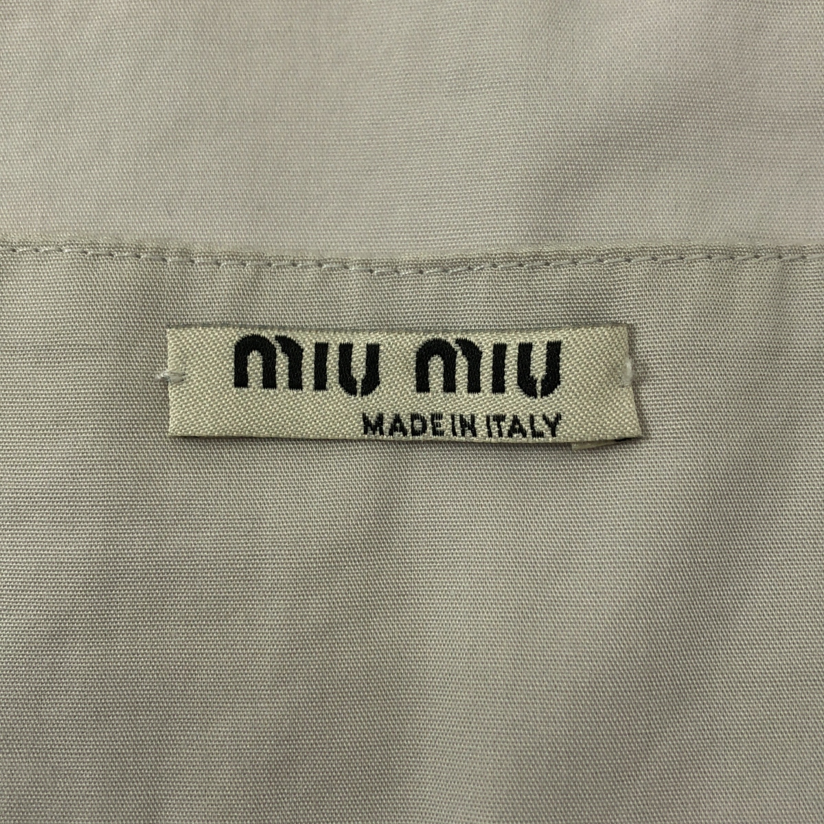 miu miu / ミュウミュウ コットン  プリーツ ブラウス