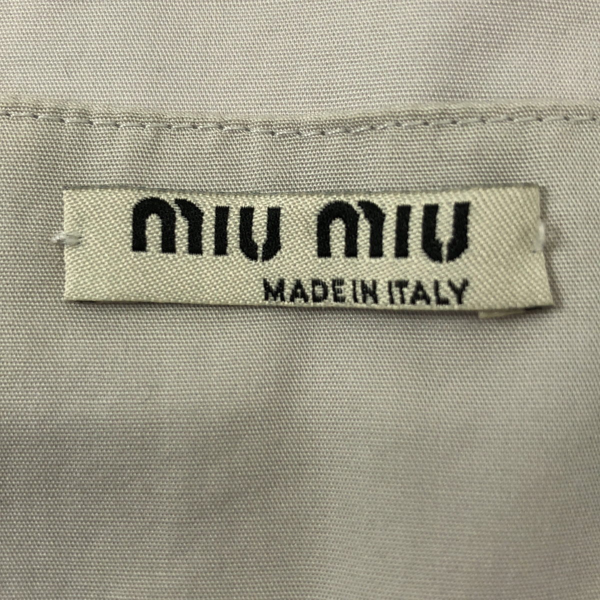 miu miu / ミュウミュウ コットン  プリーツ ブラウス